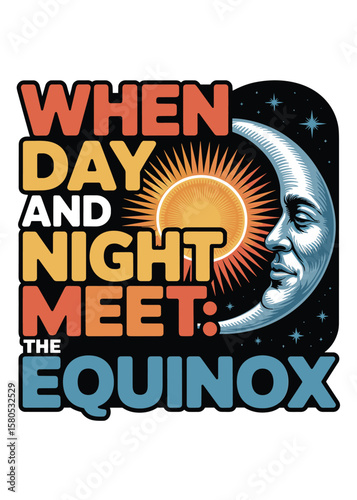 Typography T-Shirt Design On Autumnal Equinox Quote