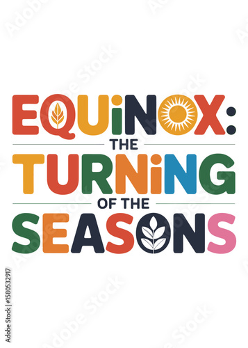 Typography T-Shirt Design On Autumnal Equinox Quote