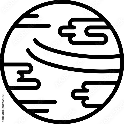 Venus vector icon stock illustration