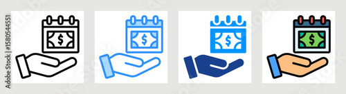 Payment Day Icon Collection Set Multiple Style