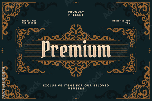 Historical Baroque Inspired Decorative Premium Background