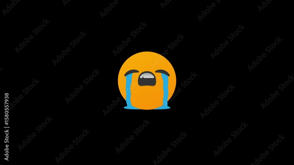 angry emoji animated video. angry animation emoji. cartoon emoji. Stock ...