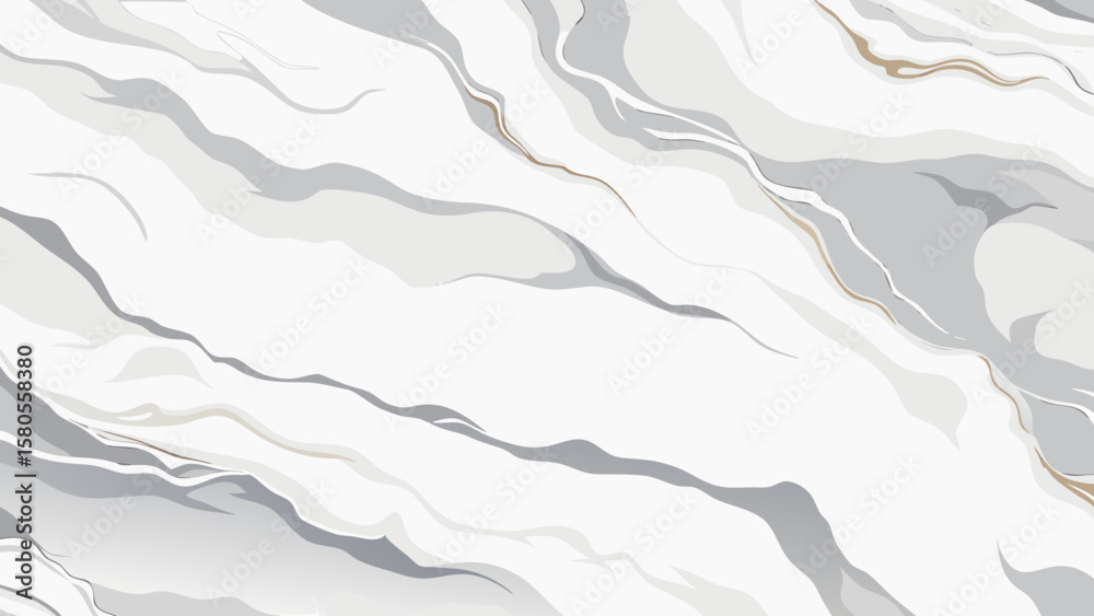 Obraz premium Vector art of the smooth marble texture features a blend of white and gray tones creating a modern and sophisticated background