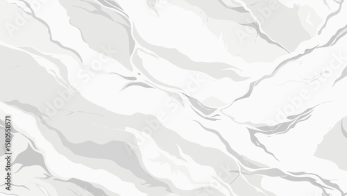 Vector art of elegant white marble texture with gray veins creates a sophisticated and luxurious background