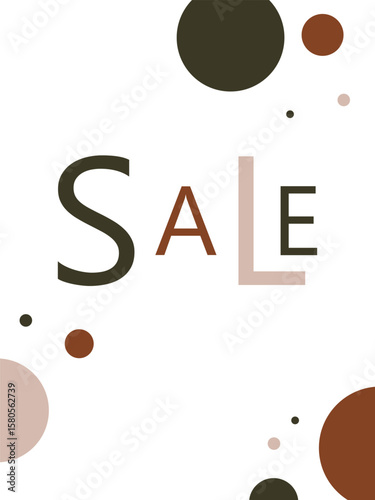 Sale, abstract card, banner