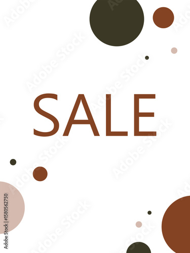 Sale, abstract card, banner