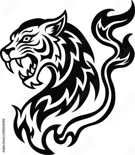 dragon animals predator drawing  wildlife power feline art