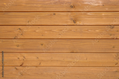 Wooden wall with horizontal planks – natural wood texture background