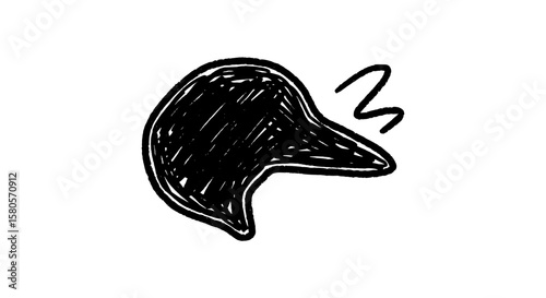 Brush marker doodle art hand drawn shape element. Hand drawn sketch doodle shape, number brush pen stroke element. Abstract squiggly line graphic icon illustration.