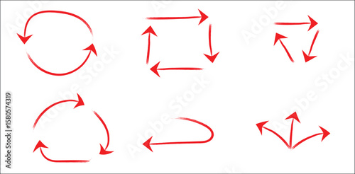 arrow,red,flow high resolution vector seamless direction for journey maps user paths social media assets and digital ad creatives intuitive navigation themes