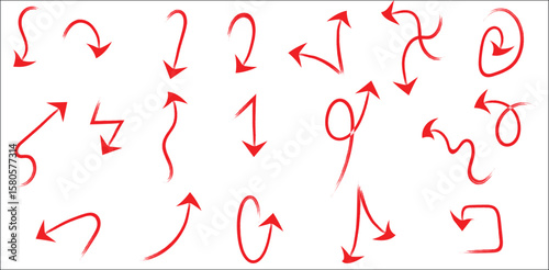 arrow,red,complex high resolution vector intricate doodle directions for art installations experimental designs social media visuals and online marketing content unique flow themes