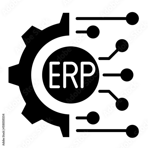 Erp Integration  Icon Element For Design