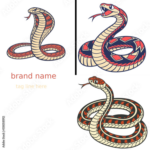 vector illustration of a snake symbol