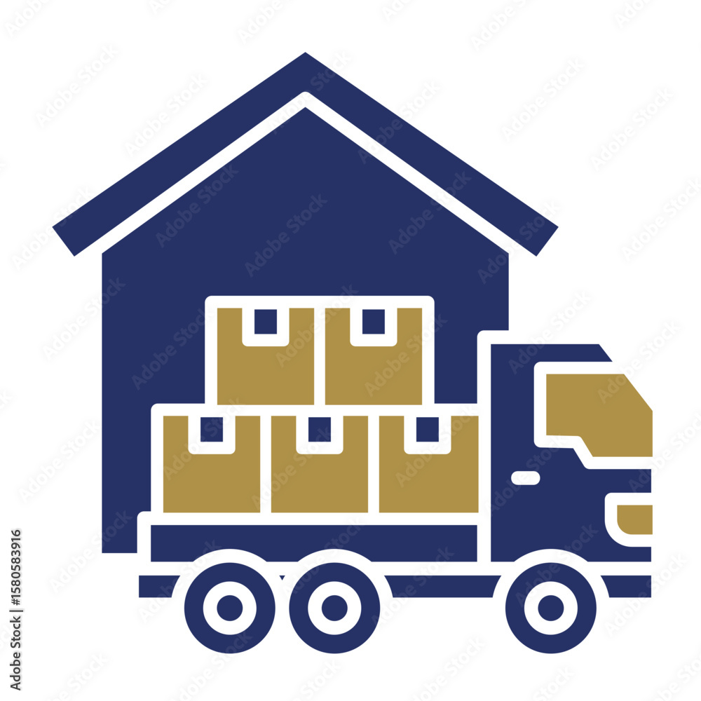 Naklejka premium Wholesaler Icon Element For Design