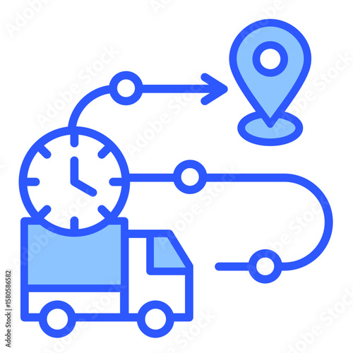 Real-Time Tracking  Icon Element For Design