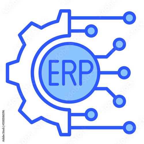 Erp Integration  Icon Element For Design