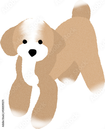 Cute Dog Animal Illustration Vector Design
