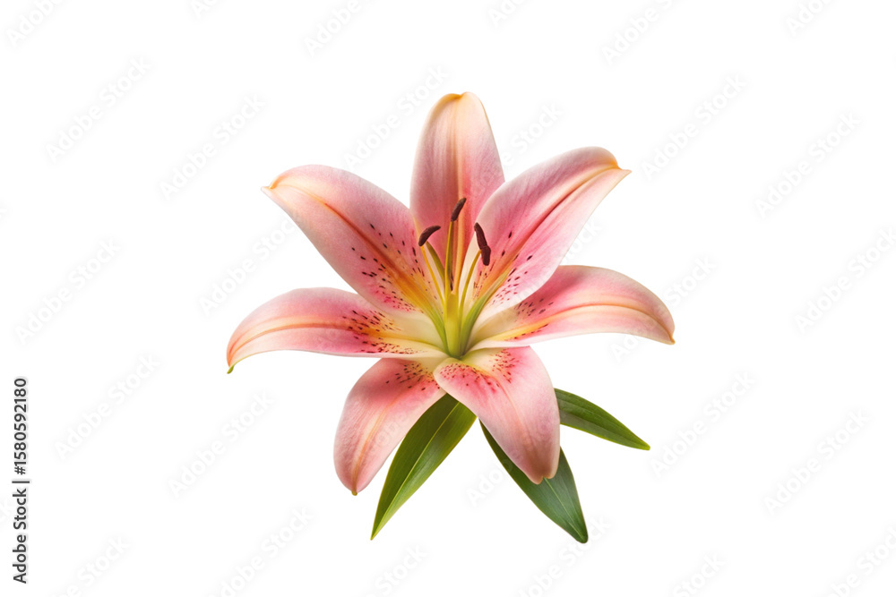 Obraz premium pink lily flower
