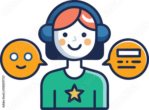 Client Feedback Communication Symbol.