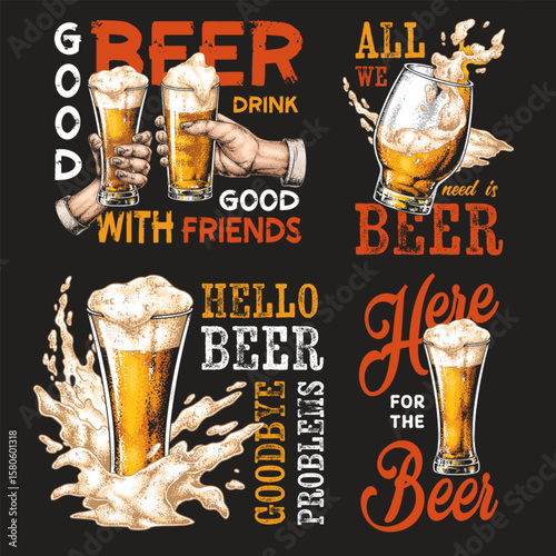 Enjoying good times with friends and beer