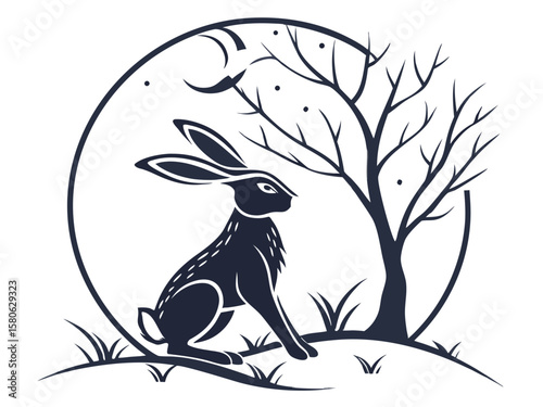 rabbit in the snow