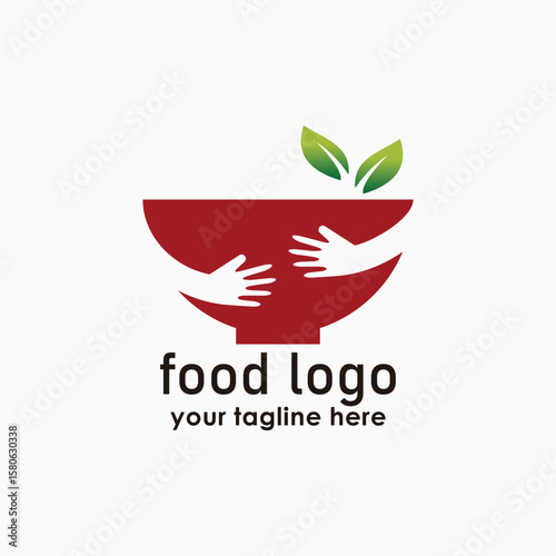 happy food icon design vector, restaurant logos template, bowl and food icon logo