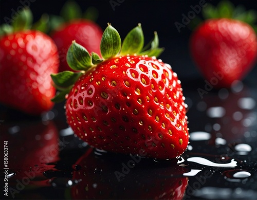 strawberries in water