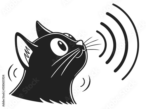 vector image of a cat