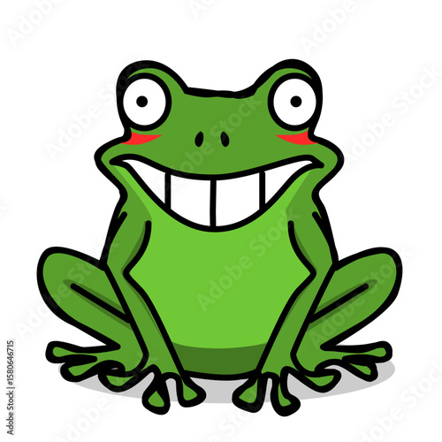 Illustration of a cute frog
