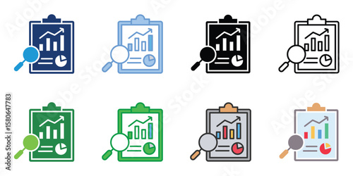 Evaluation Icons Set Vector Multiple Style Collection