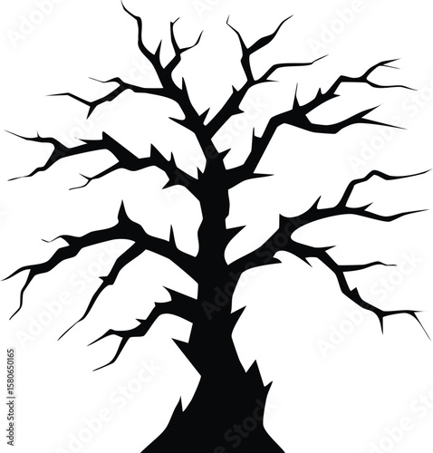 Silhouette of cracks silhouette design black
