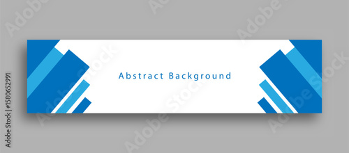 abstract corporate horizontal linkedin banner design