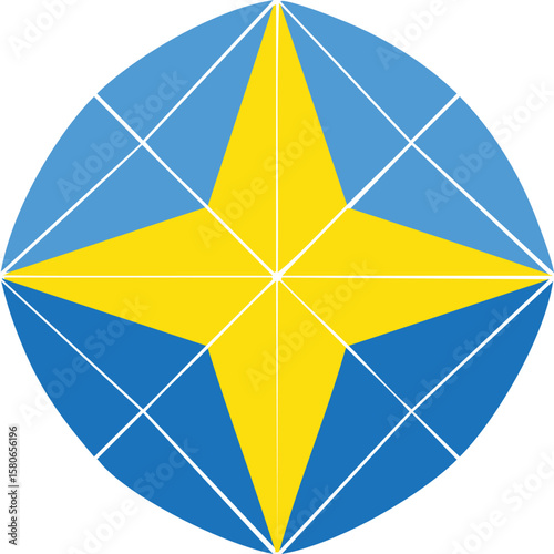 yellow and blue umbrella