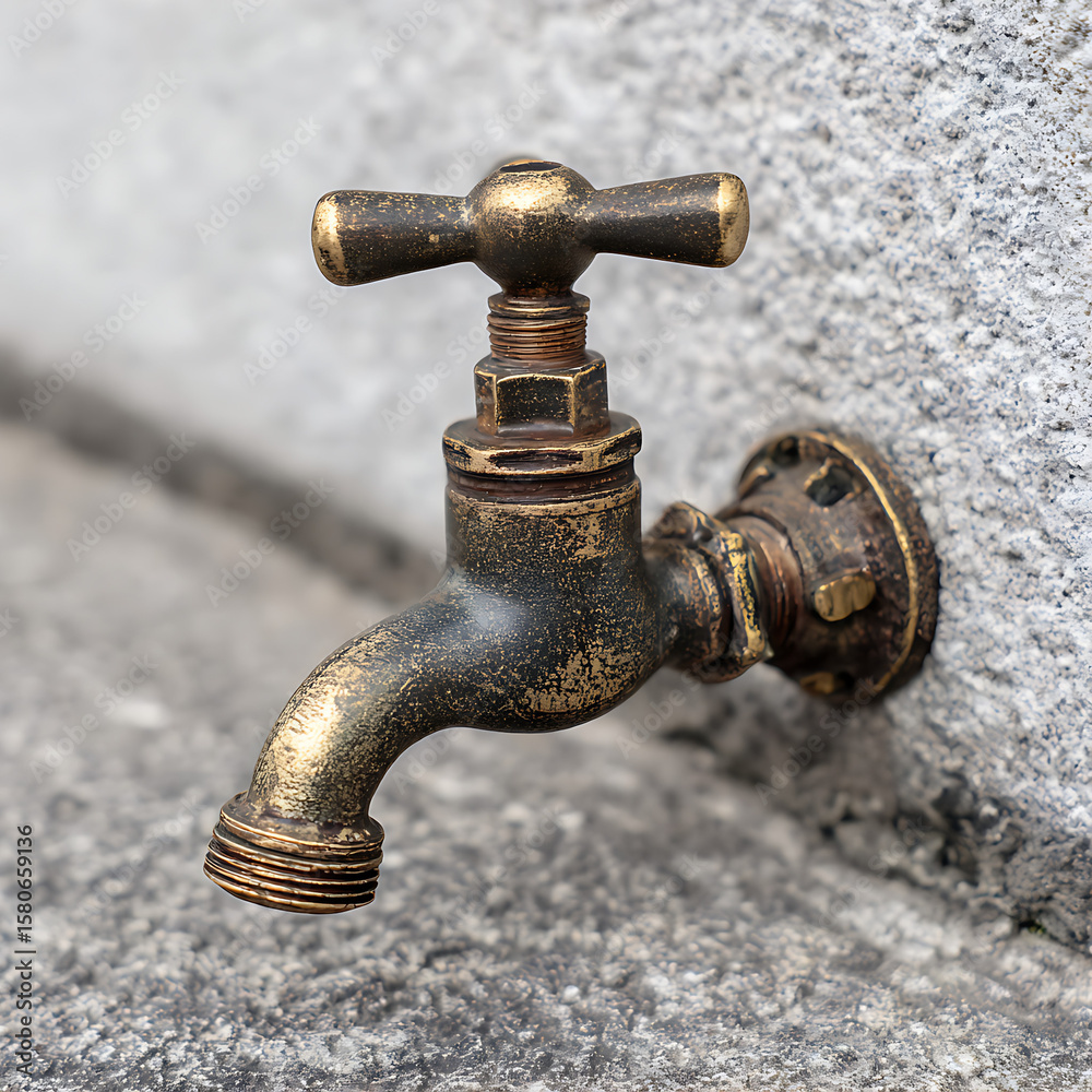 Antique old faucet Antique old faucet