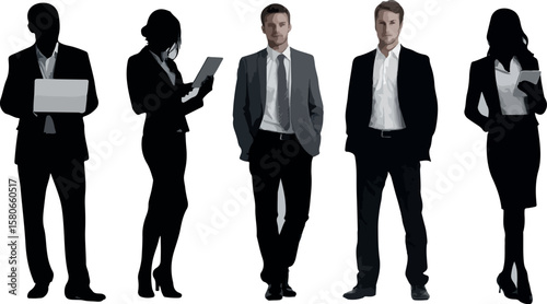 Business Team Silhouettes
