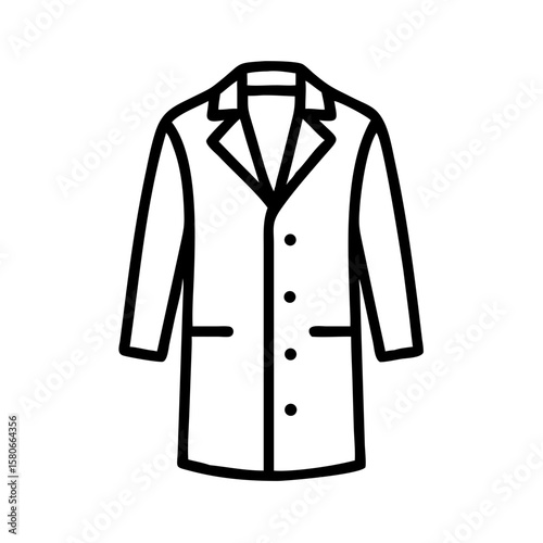 vector illustration of jacket