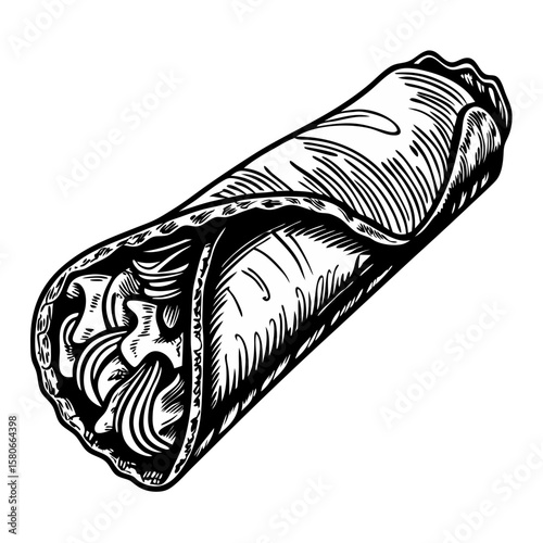 Depicting a cannoli with ricotta cream dessert, a traditional sweet Italian pastry with delicate filling. Cannoli with ricotta cream offers a taste of authentic Italian cuisine,
