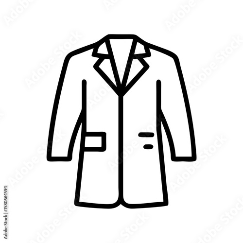 vector illustration of a jacket