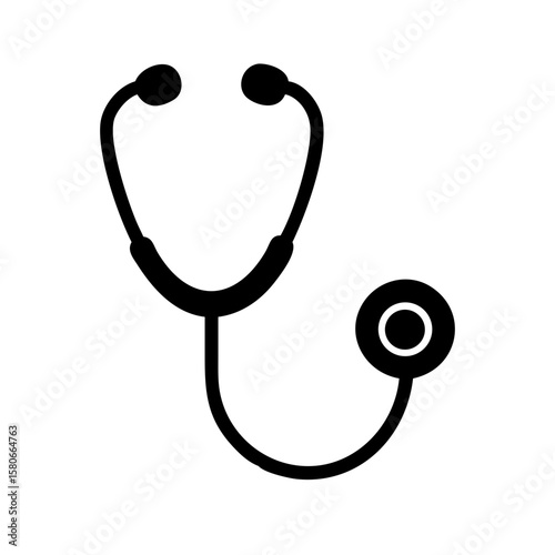 Stethoscope icon vector art