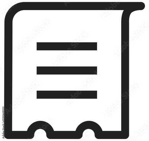 심플 라인 쇼핑 아이콘