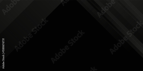 Black abstract background. Elegant dark diagonal shape elements