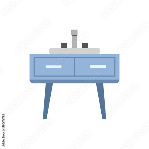 Washbasin. Dresser table. Bathroom table. Toilet table. Bathroom furniture