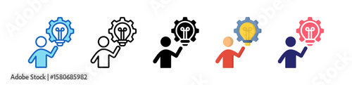 Proactive Multiple Style Icon Set Collection. 