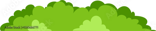 Flat green bush