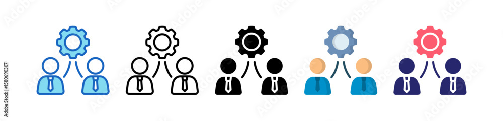 Management Multiple Style Icon Set Collection. Management Multiple Style Icon Set Collection.