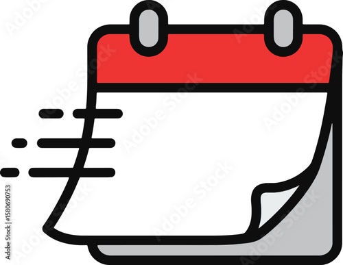 Fast-Approaching Deadline Calendar Icon