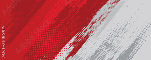 Abstract red and grey grunge texture dirty background design