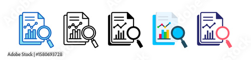 Analysis Multiple Style Icon Set Collection. 