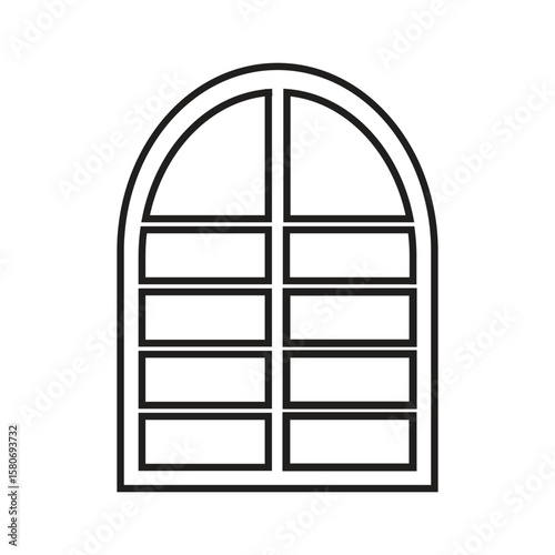 vector illustration of a window