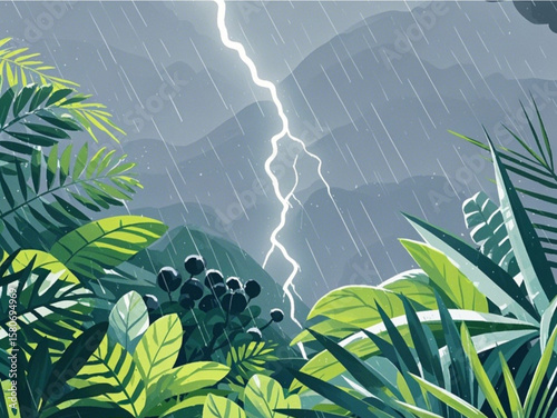 heavy rain hit the plants during the day